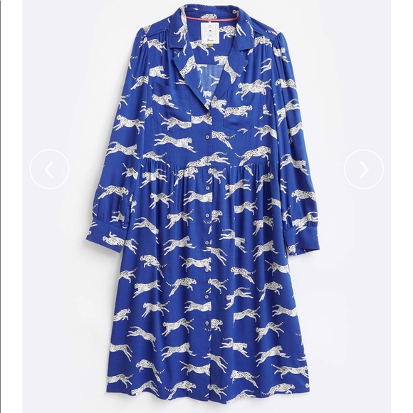 Cheetah Shirt Dress - Picture 1 of 14